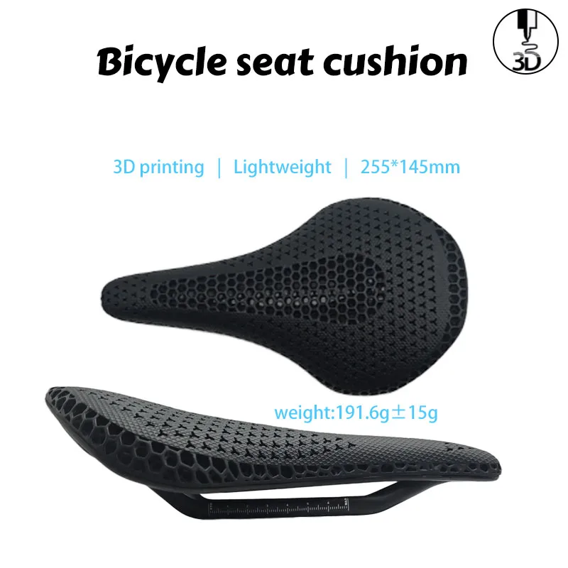 

3D печатное MTB гравийное велосипедное седло, велосипедное сиденье, дорожное сиденье для триатлона для мужчин и женщин, 7x10, детали велосипеда