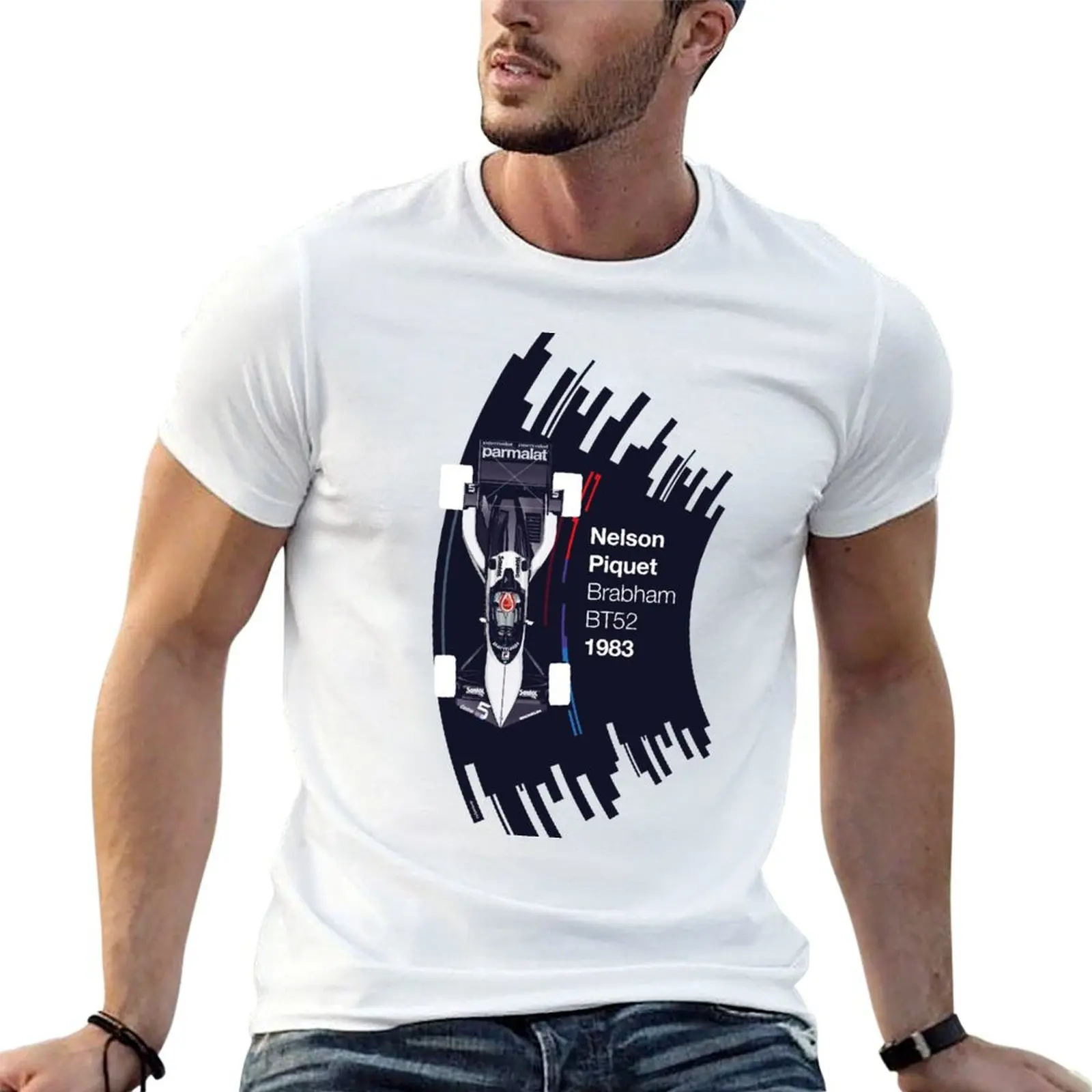 

luxury cotton tshirt T-Shirt Brabham 100% shirt men brand cotton 100% BT52 t