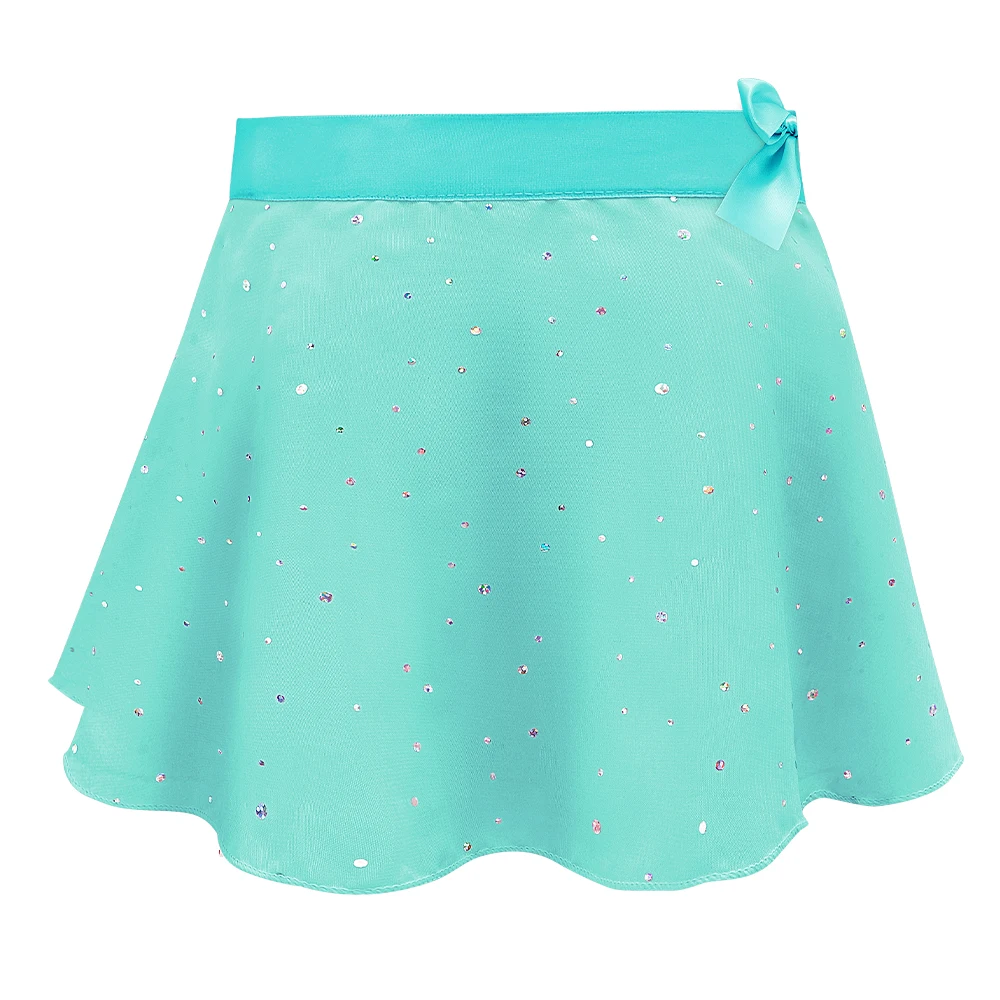 Mädchen Ballett Trikots mit abnehmbarem Rock Combo Krawatte Kurzarm Ballett Tanz Kleid Outfit Kinder Gymnastik Kostüm – Detail 32
