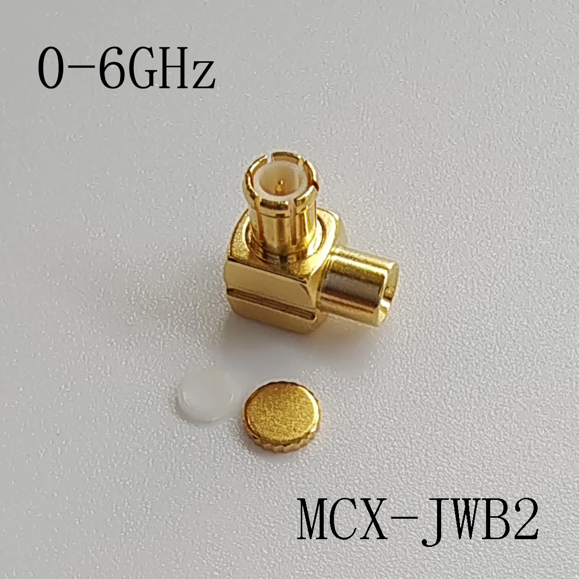 MCX-JWB2 connector 6G welding 086 semi-flexible RG405 semi-steel wire MCX elbow RF connector