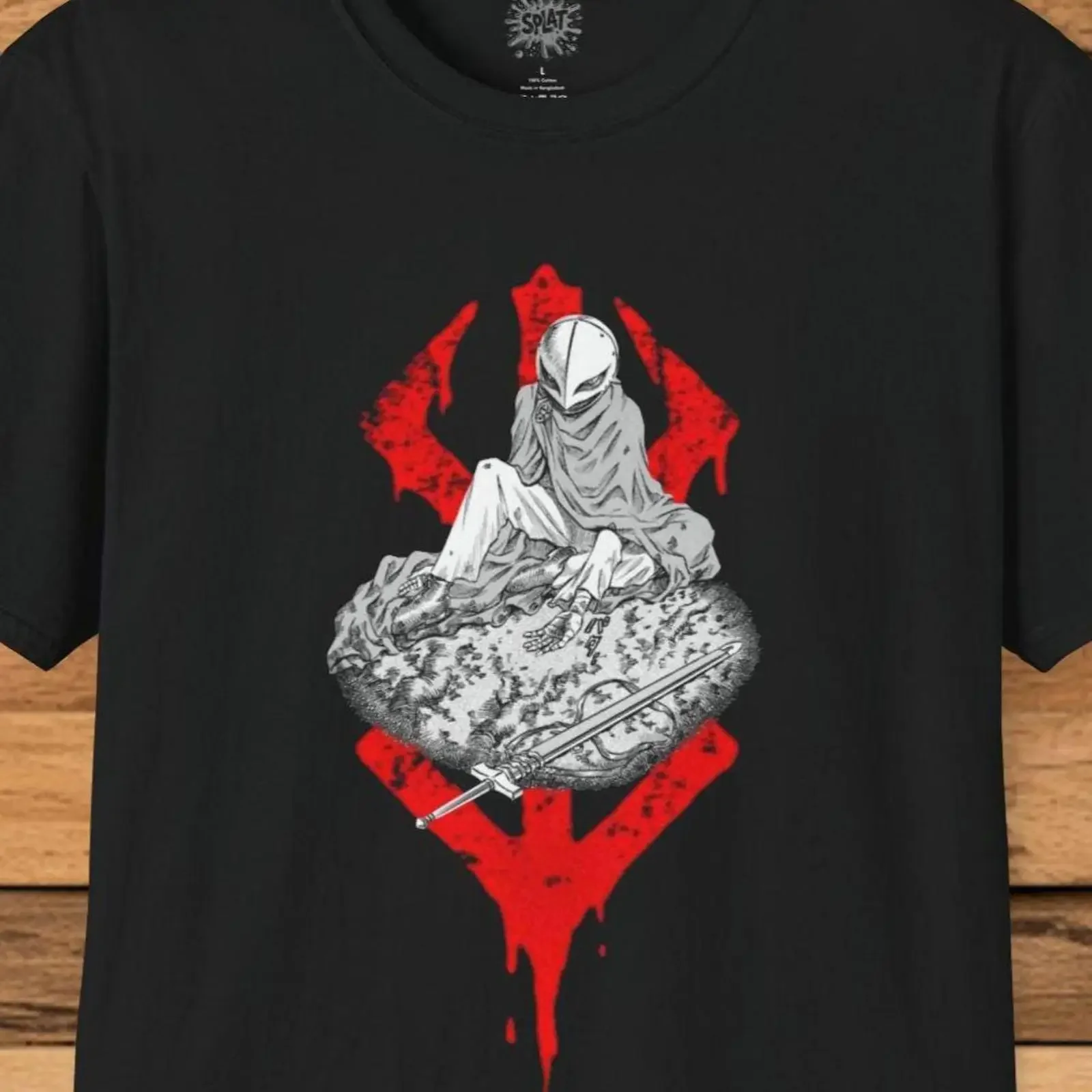 BERSERK Griffith Design T Shirt Fan Anime The Mark Softstyle  vintage Washed Versatile designer clothes graphic Casual Soft