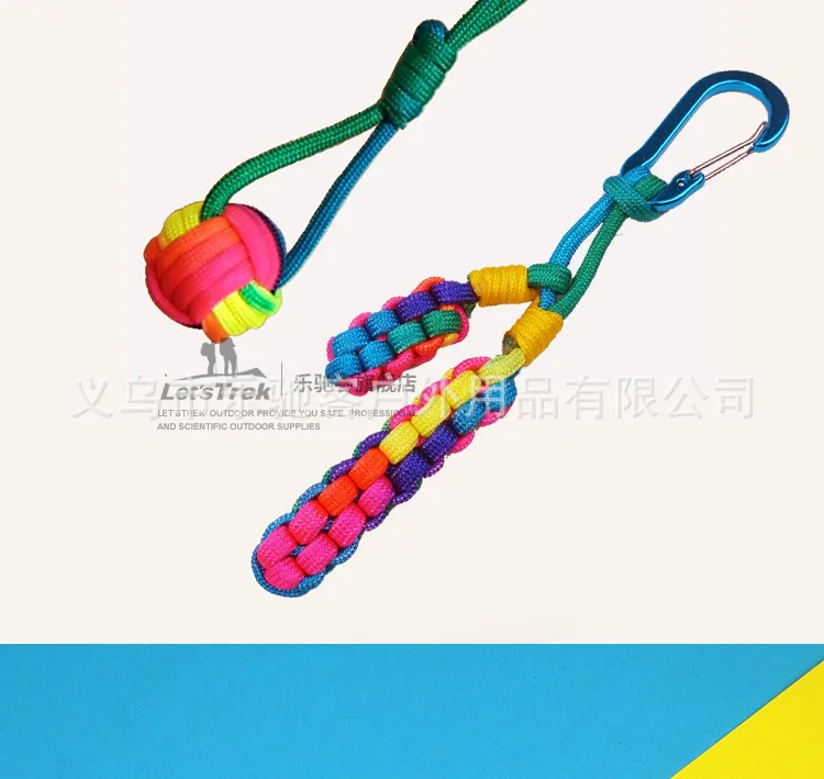4mm Rainbow Colors Cord Rope III 7 Strand Parachute Lanyard Rope Climbing Camping Survival Equipment Paracord Bracelet