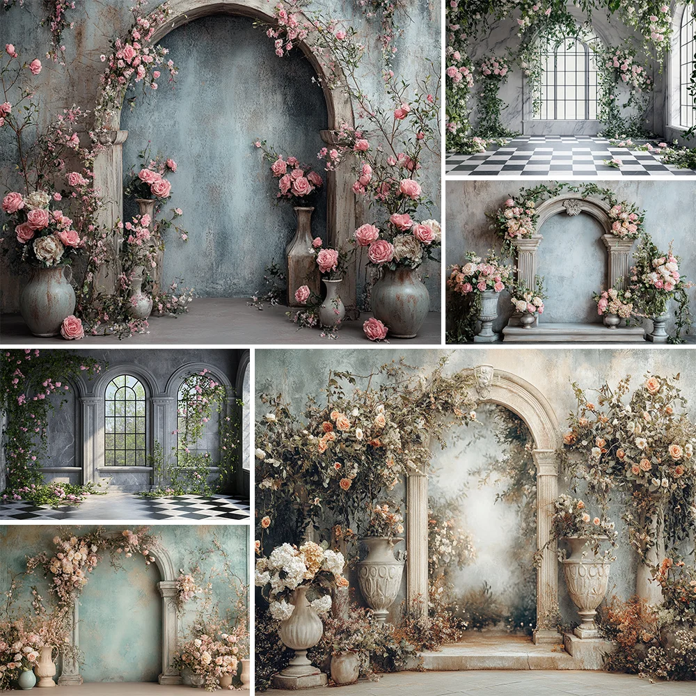 

Photography Background Boho Floral Arch Wall Room Adult Birthday Wedding Maternity Portrait Decor Backdrop Photo Studio
