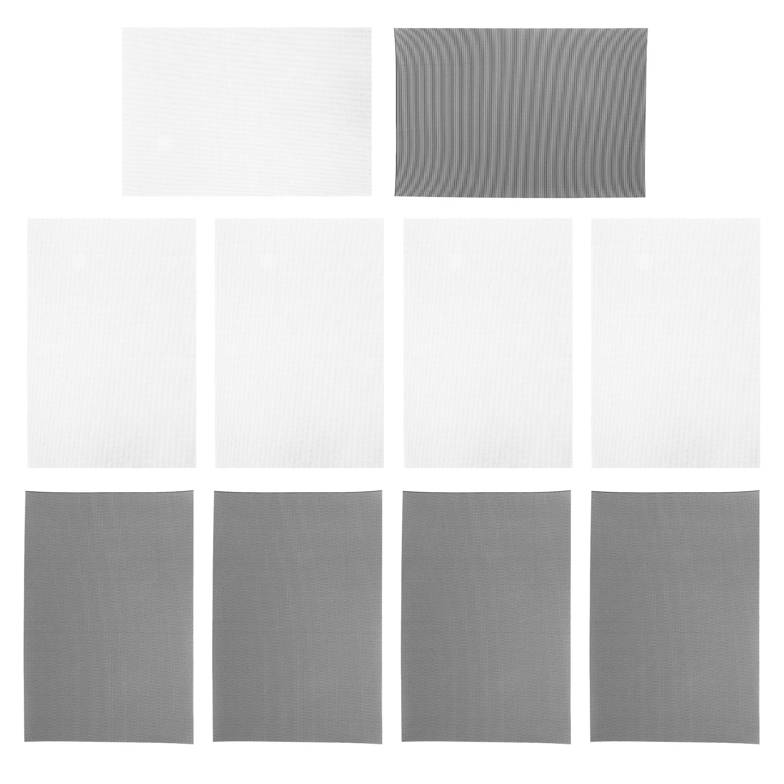 

10 Sheets Fursuit Eye Mesh Fabric - 0.5mm Waterproof Printable PVC Canvas for Mask Crafting DIY Cosplay Props Handicrafts