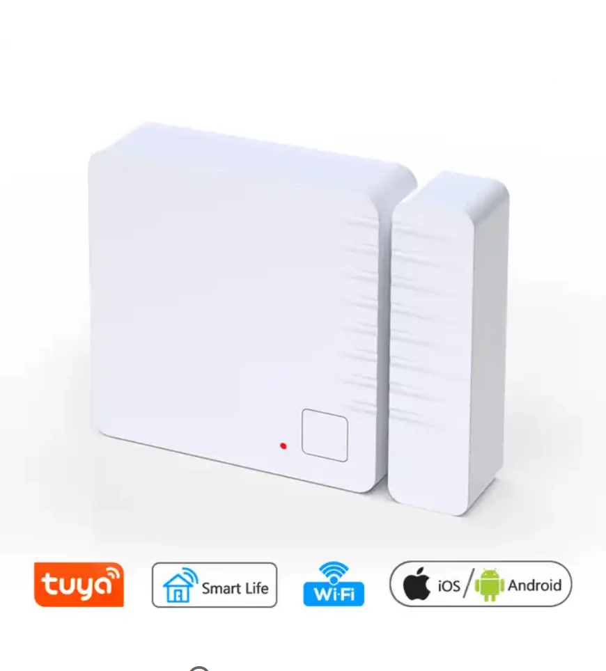 Doorbell Tuya Window Alarm 130db Doodle Wifi Door Magnet Alarm Smart Home Multifunction Sensor ABS Plastic Security Housekeeper