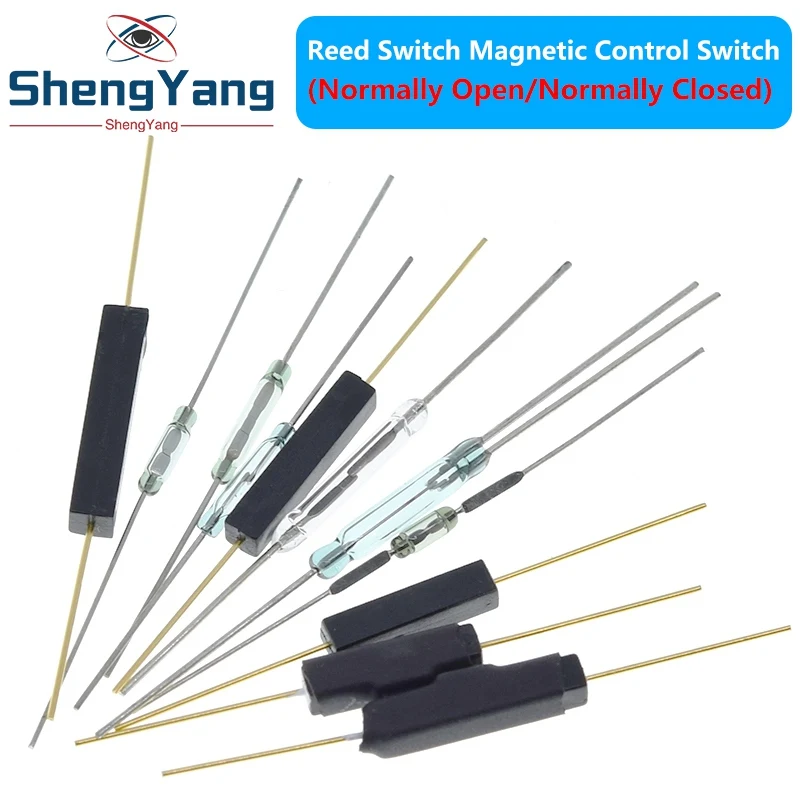 TZT 10pcs Reed Switch Magnetic Switch Normally Open / Normally Closed Magnetic Conversion Sensor Induction Switch For Arduino