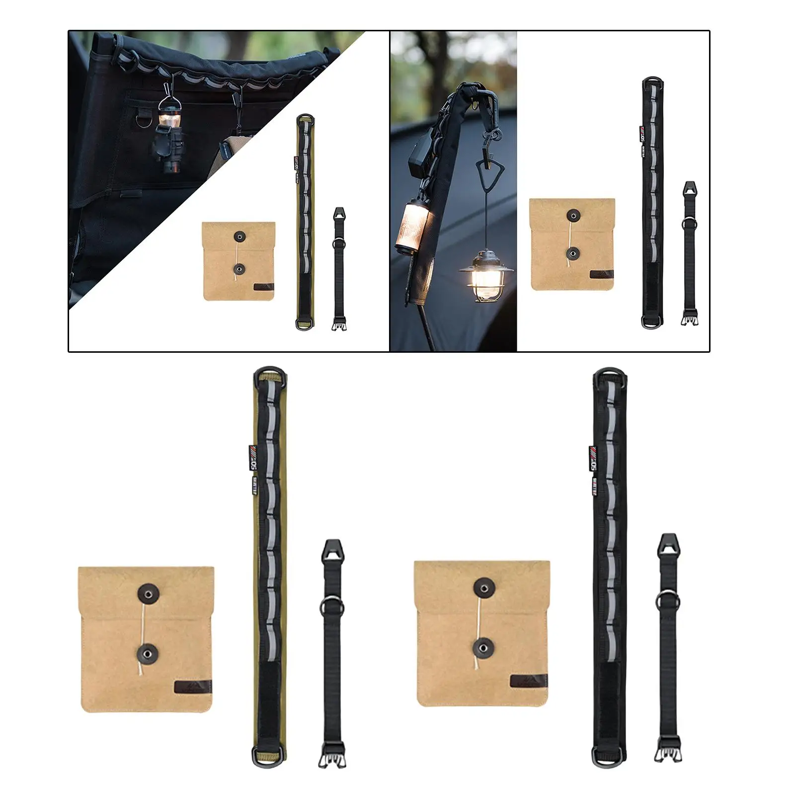 

Campsite Storage Strap, Hanging Rope, Camping Gear, Hanging Organizer, Canopy Hanger for Tent Campers Tent Accessories