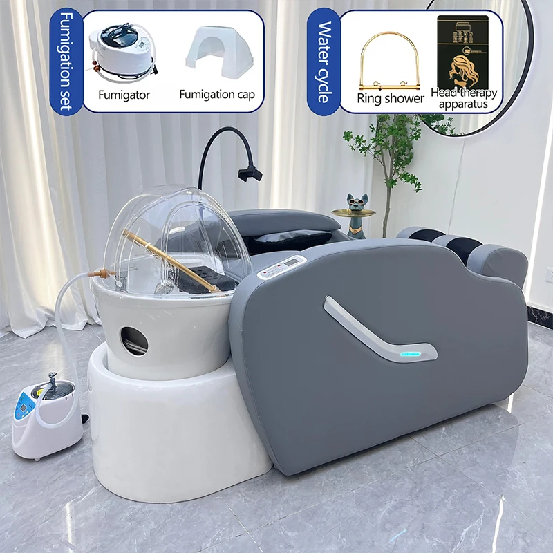 Hair Washing Bed Modern Spa Head Salon Hair Washing Head Spa Therapy Shampoo Massage Beds