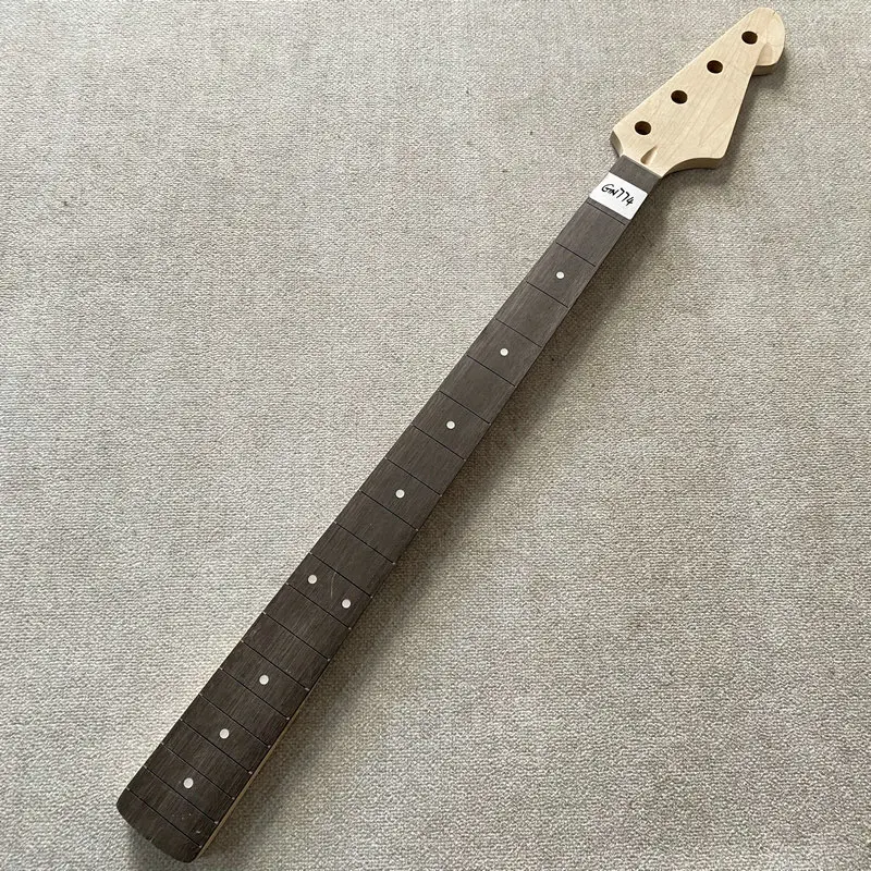 GN774 4 String Electric Bass Guitar Neck ,Right Hand Version ,Unfinished NO Frets No Paints ,Peavey Genuine and Original