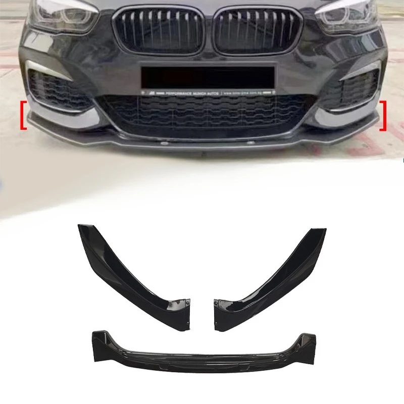 

For BMW 1 Series F20 2016-18 Models F Style 3 Piece Front Lip Spoiler Body Kit Automotive Styling Accessory Aerodynamic Upgrade