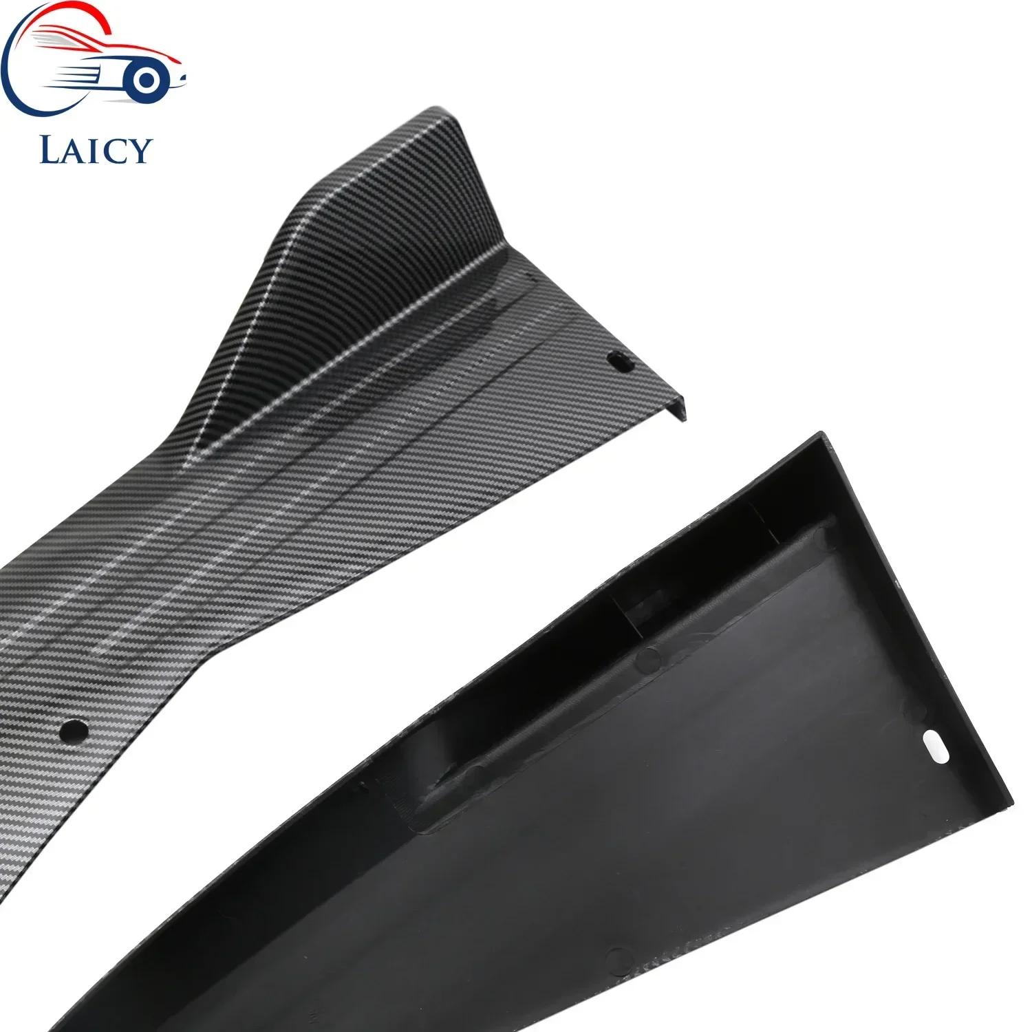 LAICY For Acura TL ILX TLX TSX Car Rear Bumper Spoiler Lip Splitter Diffuser Body Kit Side Skirt Protector Covers Glossy Black
