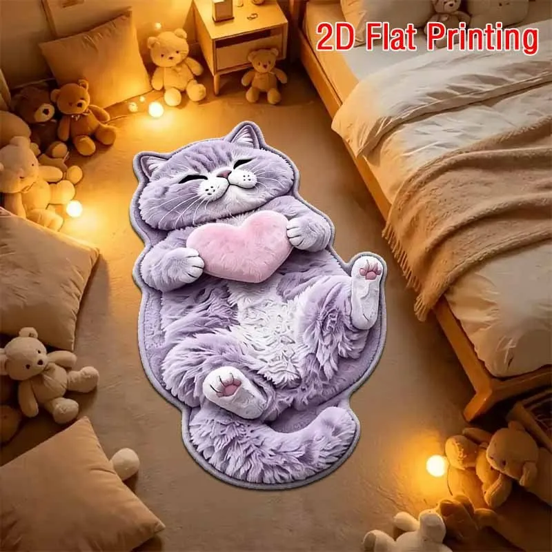 Novel Poker Cards Shaped Floor Mat Black Spade Playing Card Print Non Slip Washable Rug for  Entryway Game Room Fun Home Decor