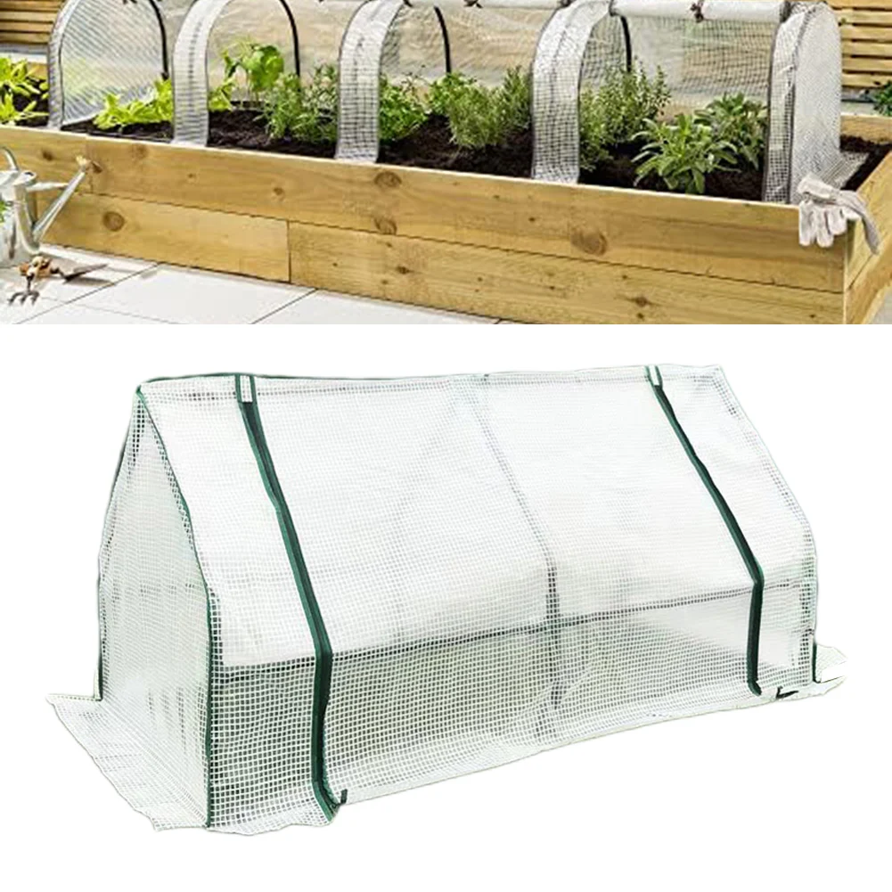 Small Grow Tunnel Outdoor Garden Greenhouse Reinforced Cover With Mesh Grid 120*60*60 Cm Garden Supplies Accessories Hot Sale