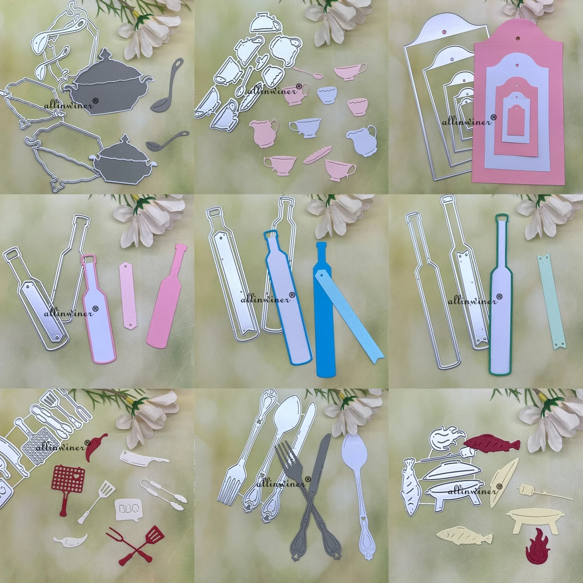 

New kitchenware series Metal Cutting Dies Stencils For DIY Scrapbooking Decorative Embossing Handcraft Die Cutting Template