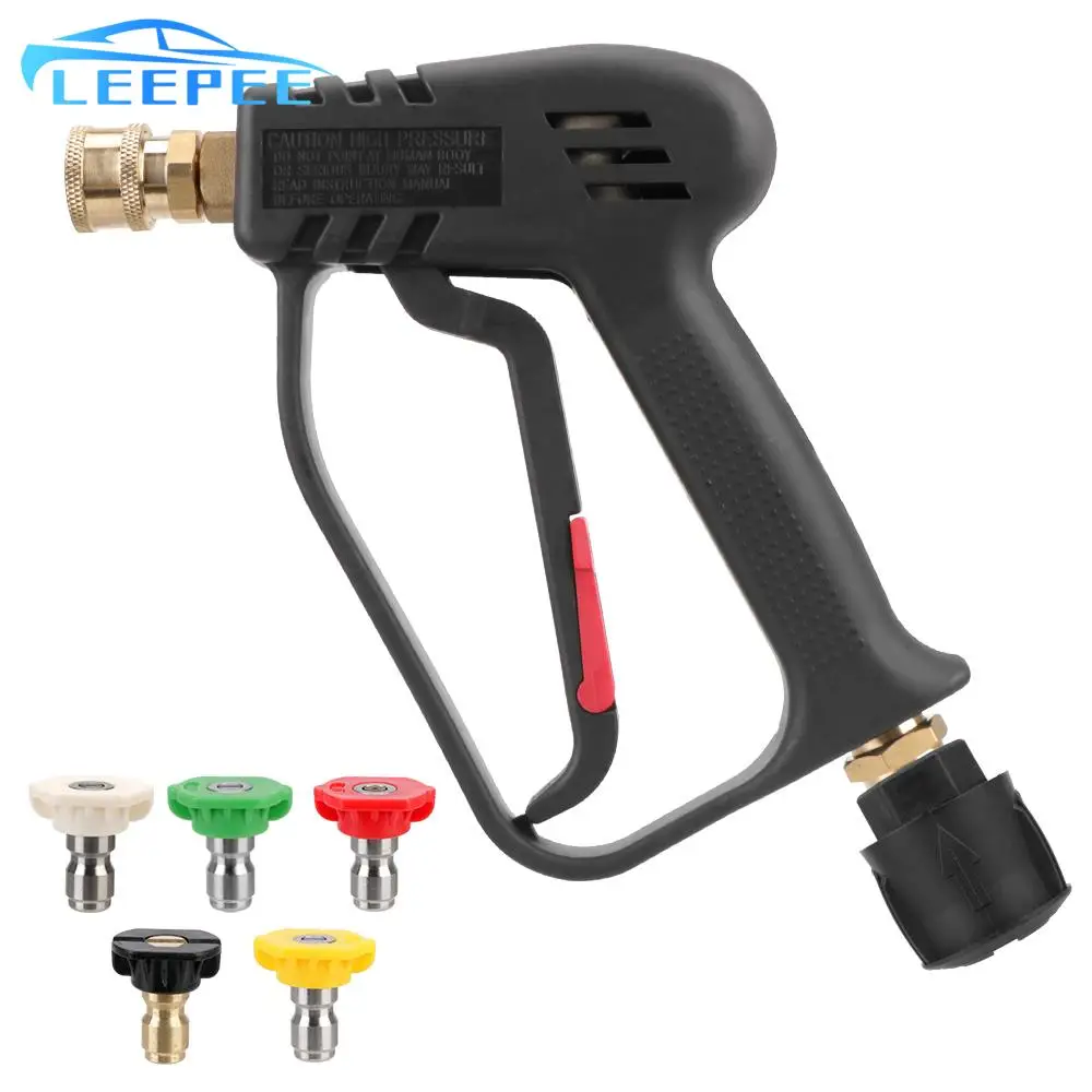 For Car Cleaning Color Nozzle Kit with 5 Quick Connect 4000PSI High Pressure Cleaning Water Gun For Karcher/Nilfisk