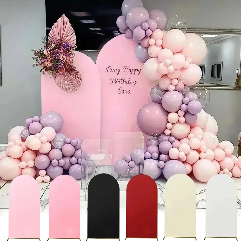 

1PC Solid Color Arch Backdrop Cover Wedding Birthday Banquet Decor Elastic Not Easily Deformed Background Covers Party Supplies