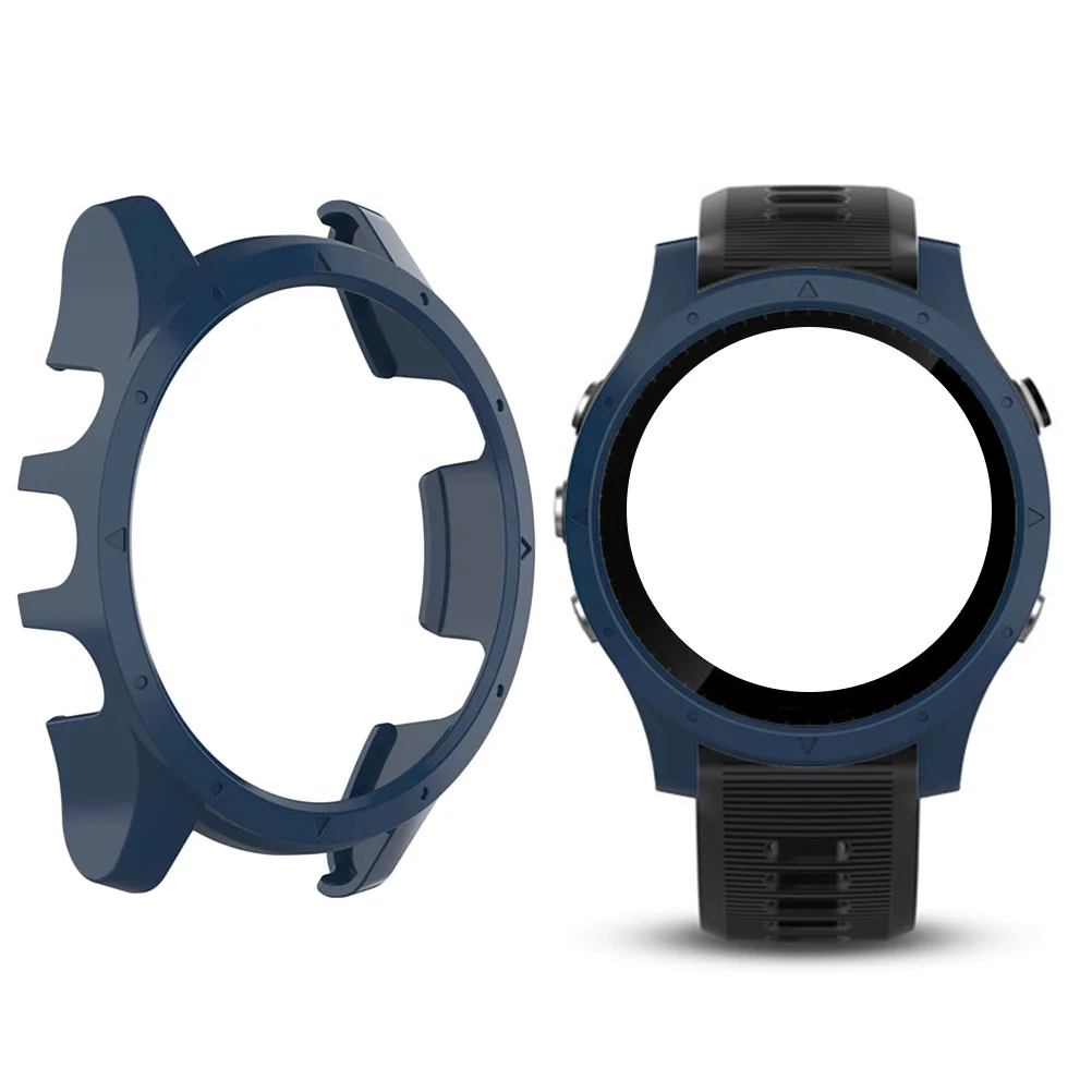 

Robust Pc Protective Watch Cover Shatter-Resistant Front Case Smart Watch Bumper Compatible Forerunner 935 Blue