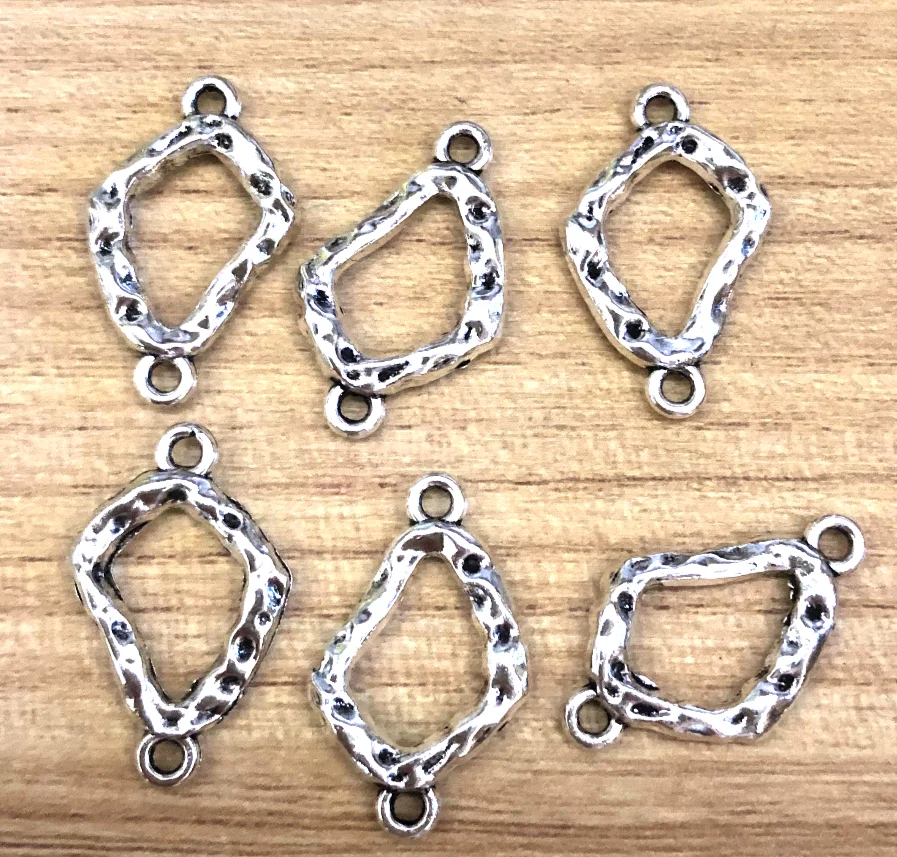 

20pcs 21*13mm Handmade accessories geometry shaped connector HW3864 Zinc alloy metal