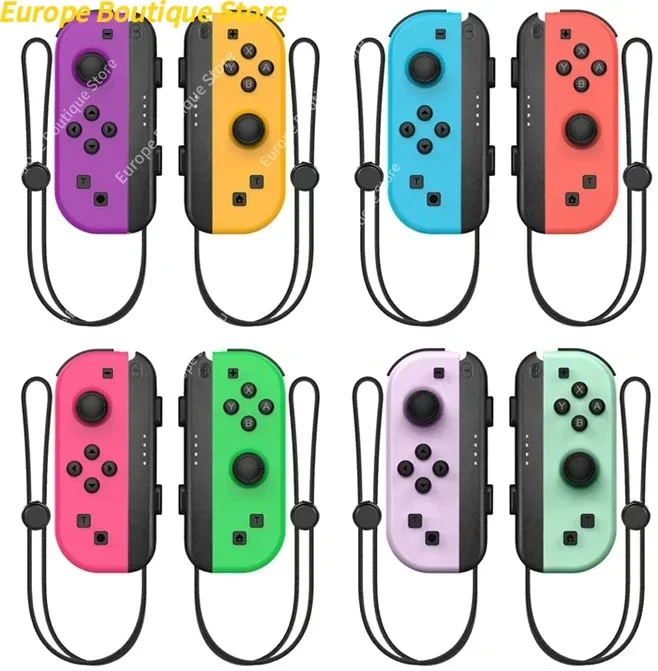 Controladores Joy-Con Coloridos para Nintendo Switch, Joystick 3D, Gamepad Inalámbrico, Control de Videojuegos con Doble Vibración