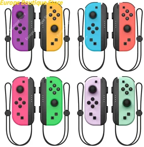 Imagen 1 del producto Controladores Joy-Con Coloridos para Nintendo Switch, Joystick 3D, Gamepad Inalámbrico, Control de Videojuegos con Doble Vibración