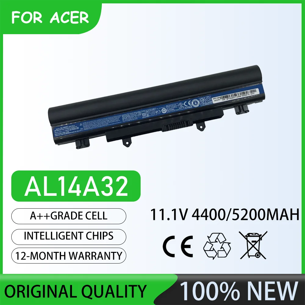 11,1 V 5200mAh AL14A32 batería del ordenador portátil para ACER Aspire E14 Aspire E15 Aspire E5-421 Aspire E14 Touch Aspire E15