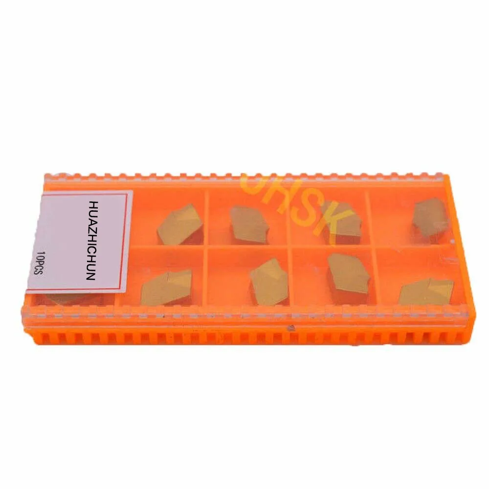 10Pc ซีเอ็นซีคาร์ไบด์ ZQMX6N11-1E (SP600) GTN-6ร่องใบมีดตัด6มม.กว้าง
