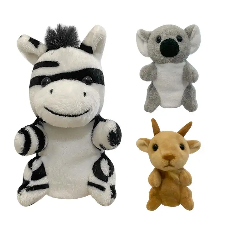 Marioneta de mano para niños, juguete de peluche de animales para niños pequeños, suministros educativos para espectáculo, teatro, cumpleaños, cesta de Pascua