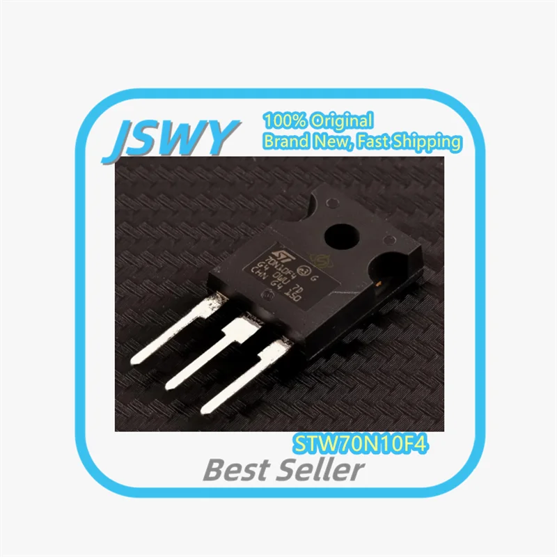 (5/50 Pieces) Original Genuine STW70N10F4 70N10F4 TO247 MOSFET - Electronic Component for Hardware Projects