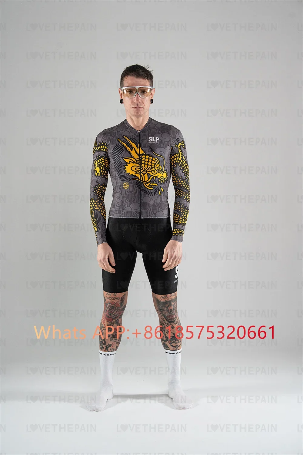 Slp Spring Autumn Men Thin Mountain Biking Set Cycling Suit Quick Drying Ropa Ciclismo Hombre MTB Long Cycling Jersey Suit 2024