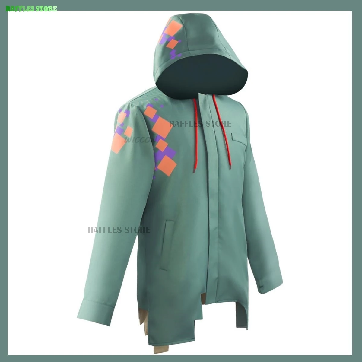 Anime Game Danganronpa 2: Goodbye Despair Steam Nagito Komaeda Cosplay Costume Green Hooded Coat Man Woman Halloween Suit