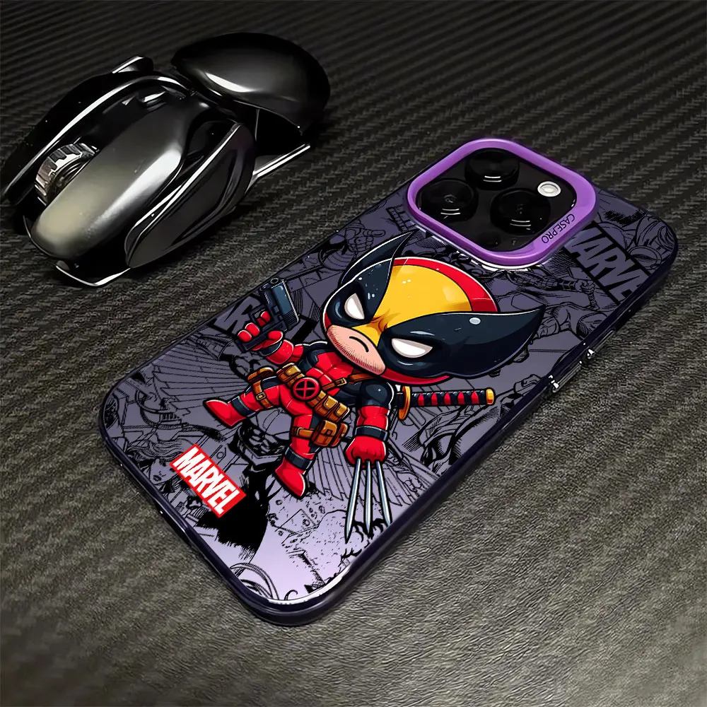 Coque souple de luxe Marvel DeadPool Wolverine, coque pour iPhone 13, 11 Pro Max, X, XS Max, 14 Pro, 15 Plus, Poly 12 Pro, 12 Pro Max