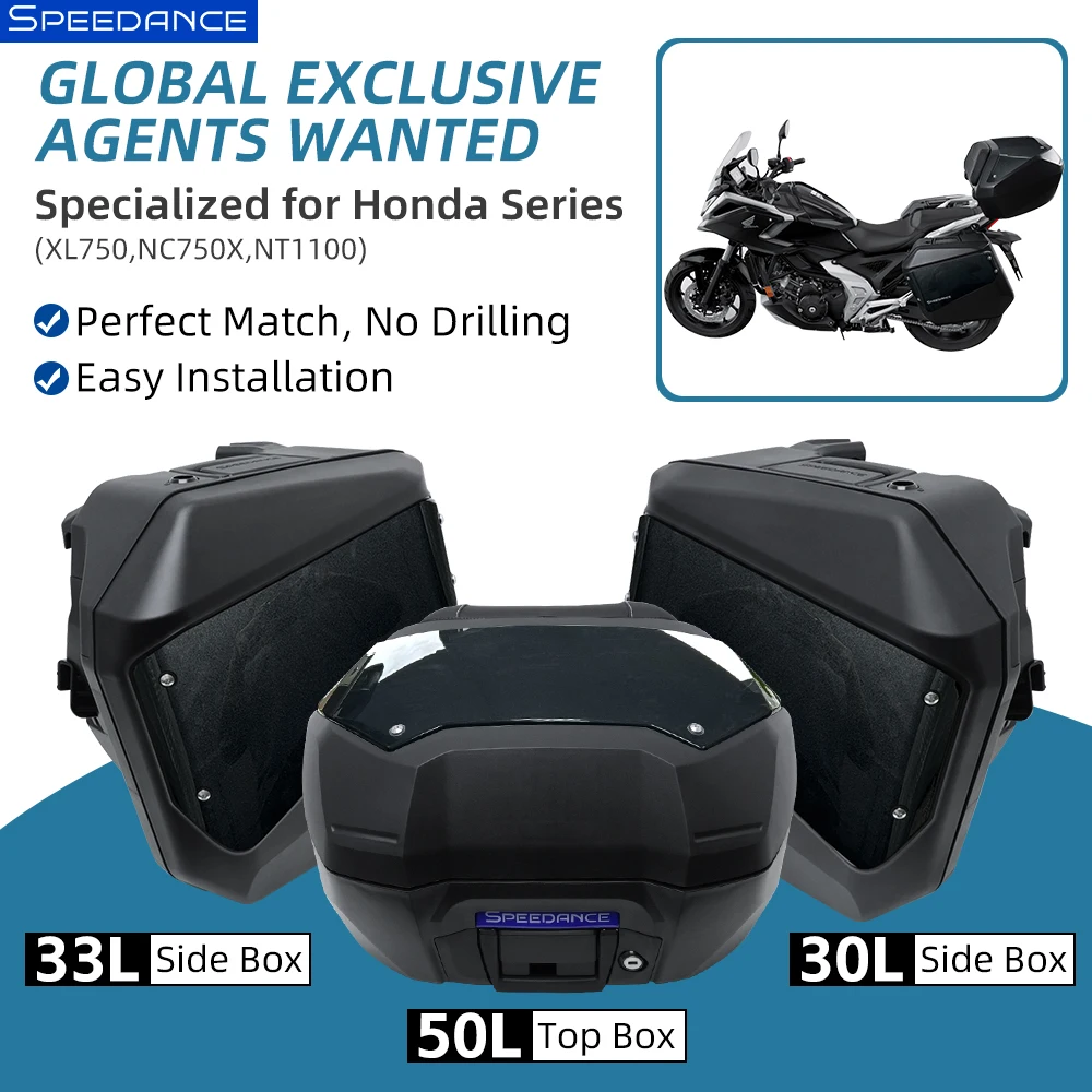 

Кронштейн для мотоциклетного багажника Speedance: верхний кофр, боковые сумки, крепление для Honda NC750X, задний бокс, боковые кофры