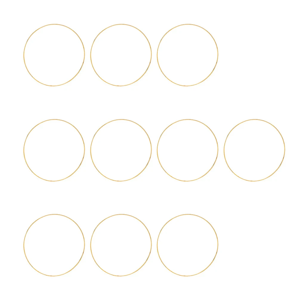 

10Pcs High-Quality Metal Hoops for DIY Projects and Wear-Resistant Crafts Craft Hoops Round Rings Craft Rings
