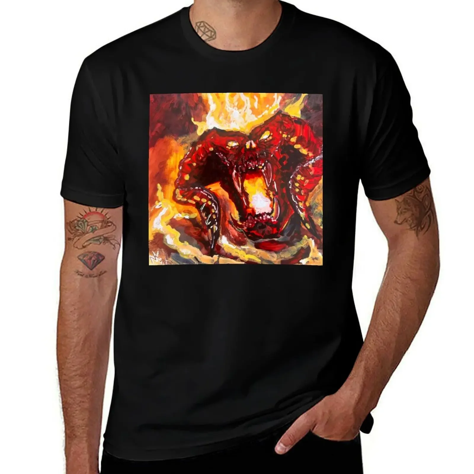 

Durin's Bane (Balrog) T-Shirt Luxury man funny shirt cotton korean fashion mens graphic t-shirts hip hop