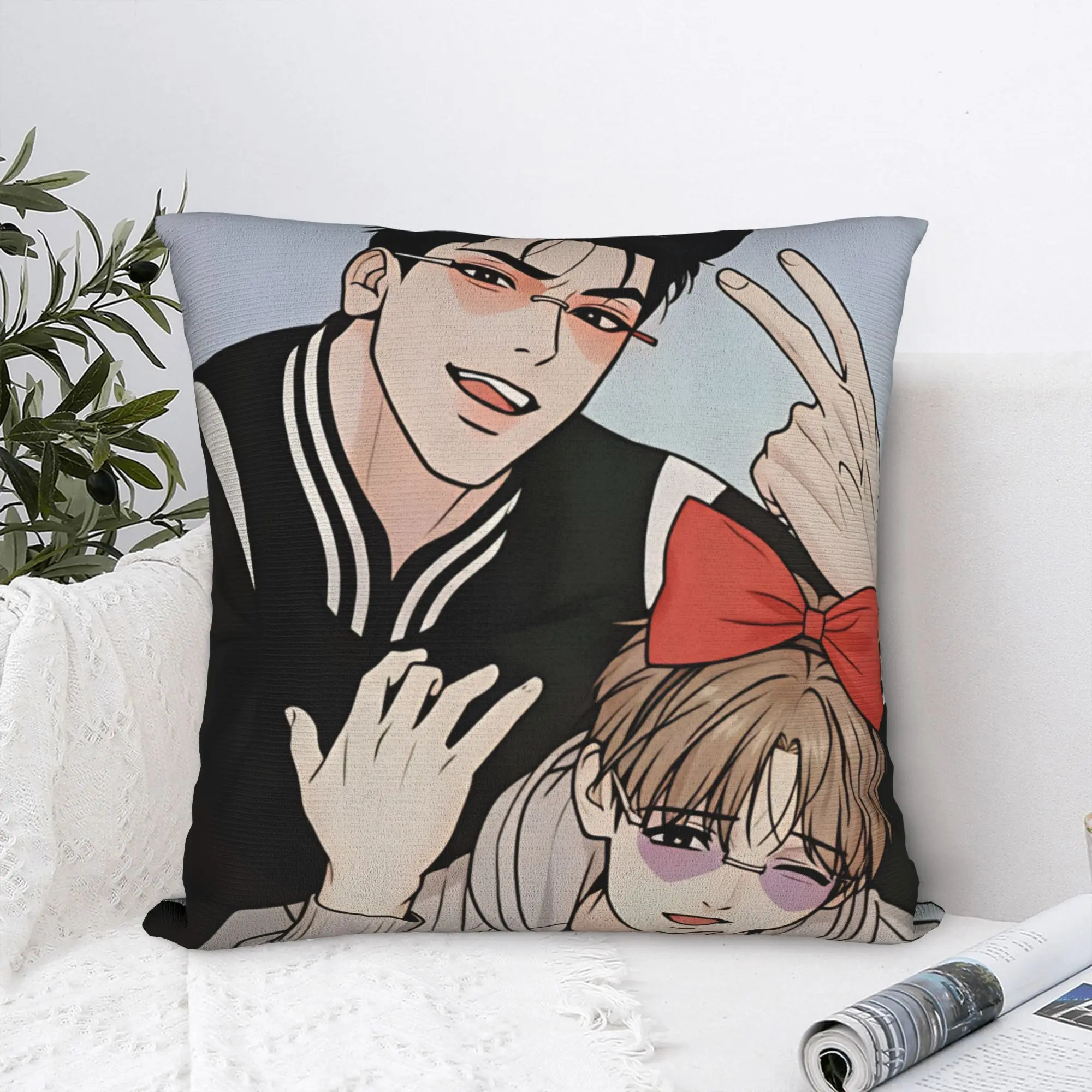 Pillow Case Bl Manhwa Jinx Joo Jaekyung   Soft Pillow Cover  Novelty Cushion Cover Custom Pillowcases For Living Room Chair