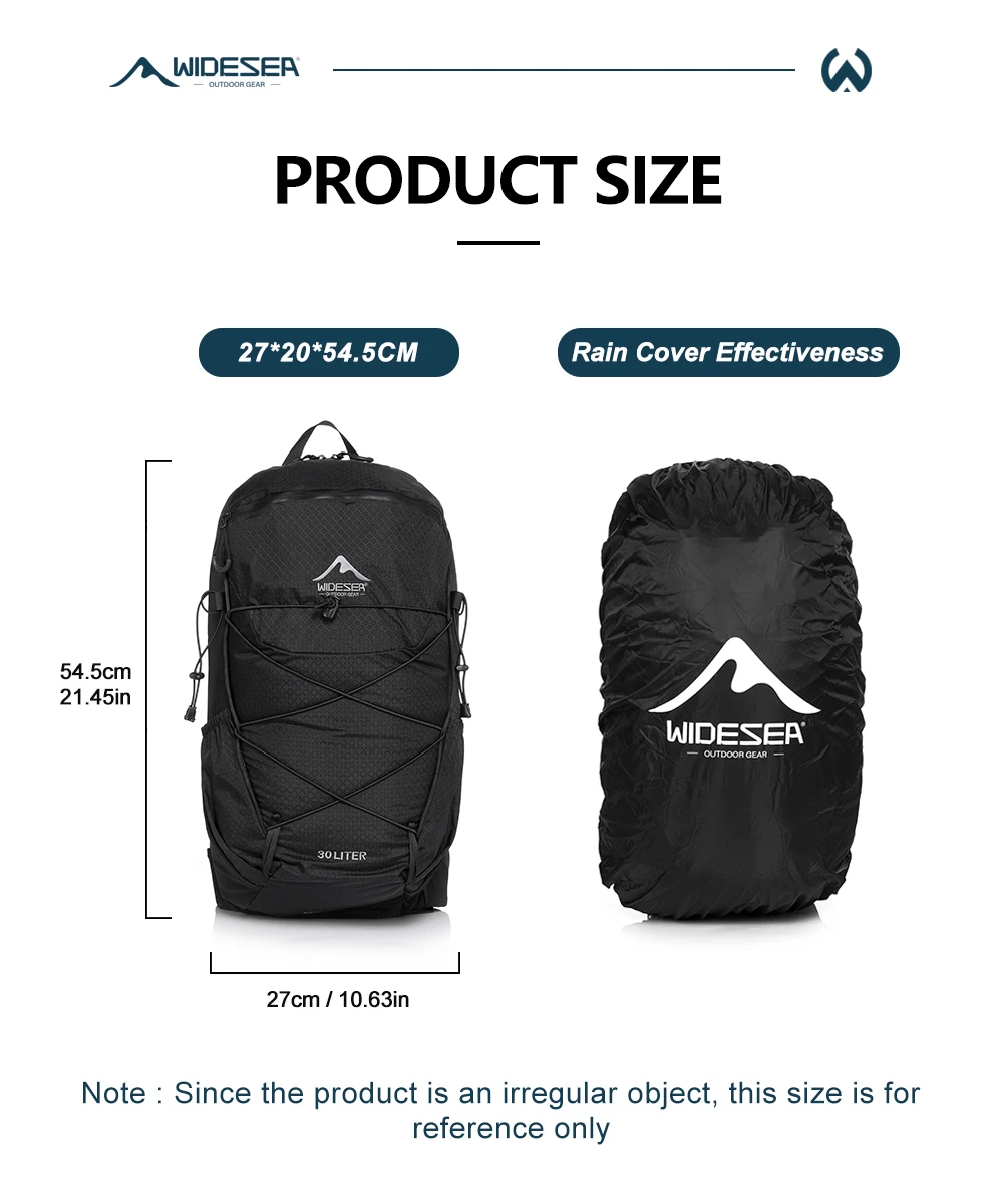 Widesea Camping Klettern Rucksäcke Sport Wasserdichte Umhängetasche Werkzeug Zubehör Reise Rucksack Camping Ausrüstung Liefert – Detail 4