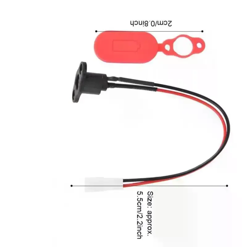 1Set Electric Scooter Charging Port Waterproof Cover - Silicone Dust Plug for M365 Charging Cable Hole