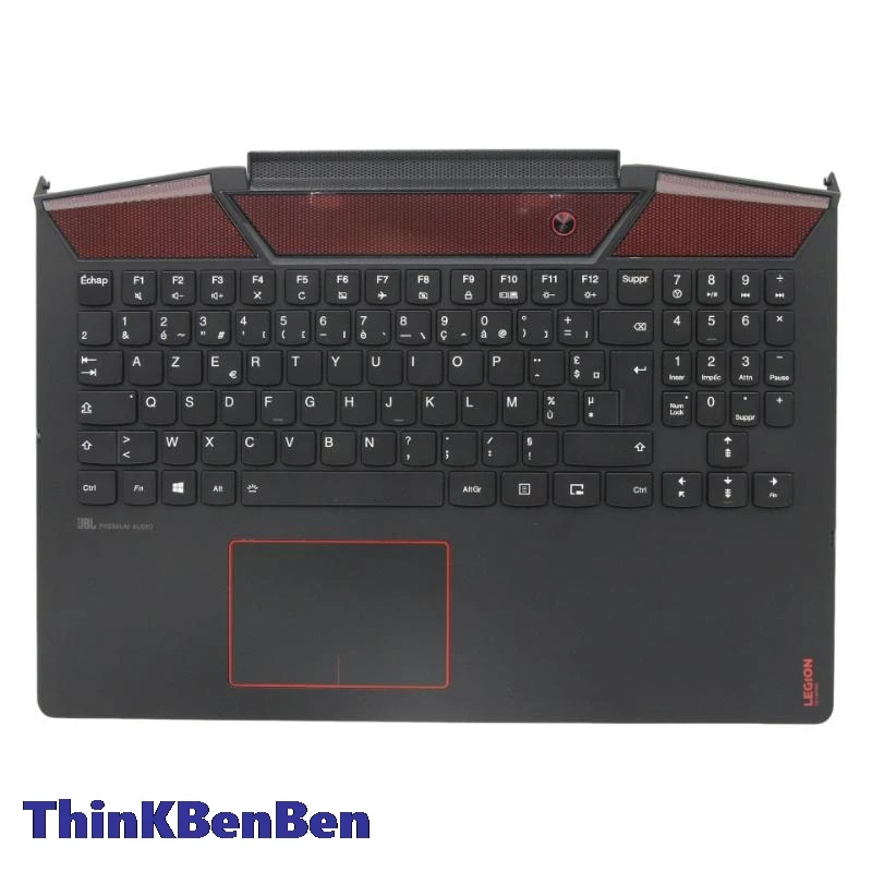 

FR French Black Keyboard Upper Case Palmrest Shell Cover For Lenovo Legion Y720 15 15IKB 5CB0N67208