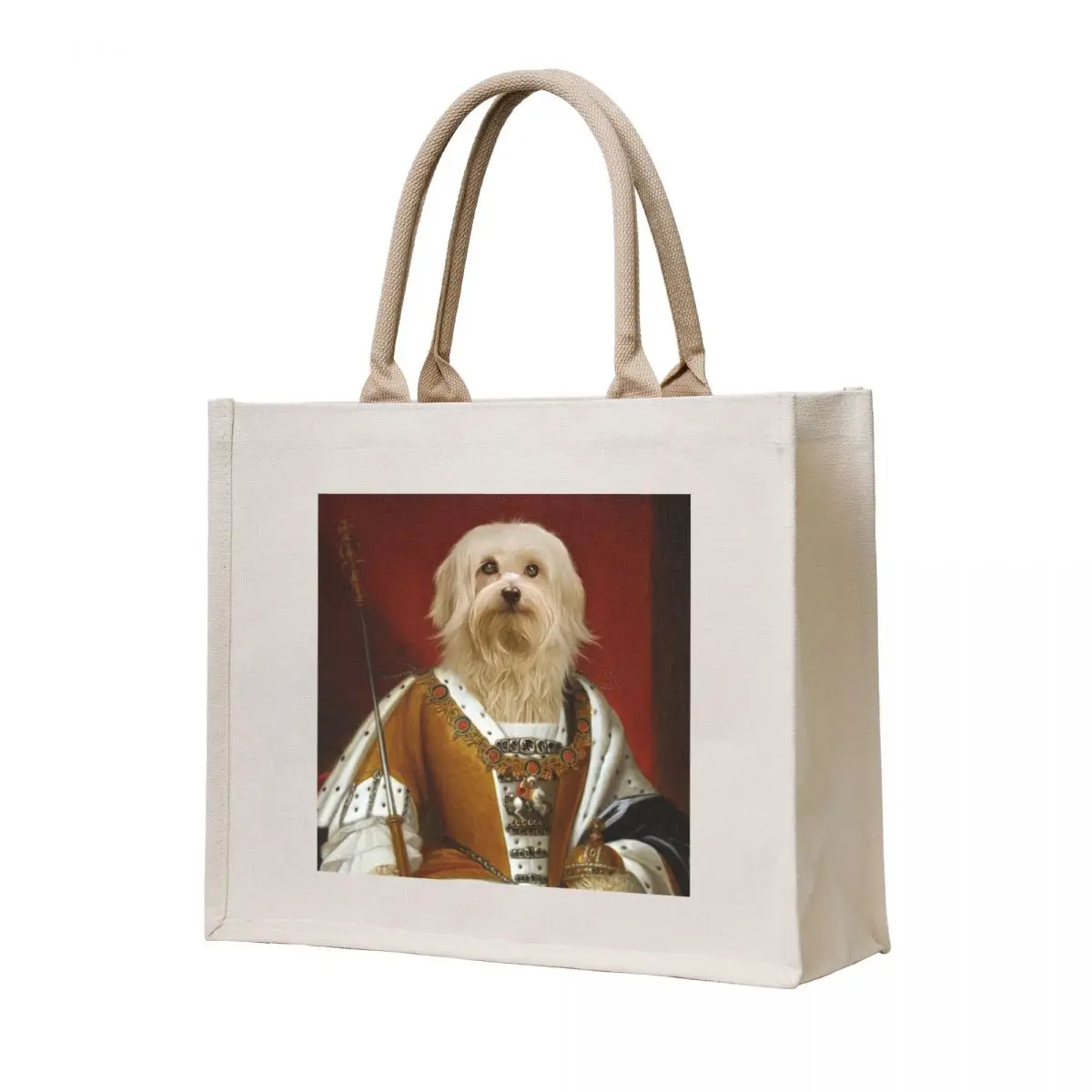 

royal dog portraits maltese , historical dog portraits maltese , noble dog portraits maltese Tote Bag Gift bags bag luxury women