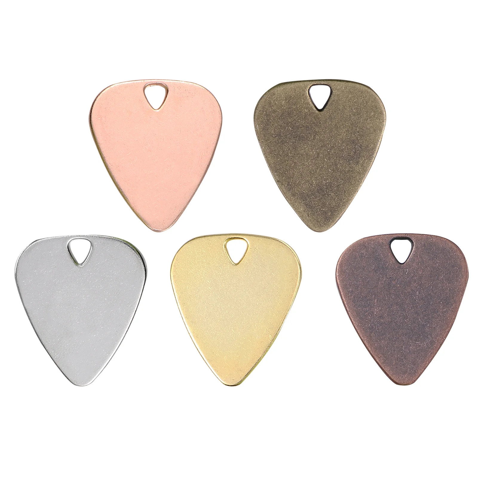 

20 Pcs Electric Guitar Picks Accessory Blank Metal Accesories Alloy Accessories Kit for Acoustic Man