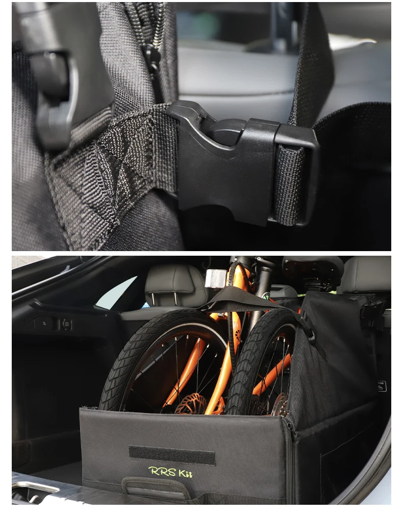RRSKIT faltbare Fahrradladetasche für Brompton 14-16 Zoll für Dahon ruhm 18-22 Zoll Fahrrad staubdichte wasserdichte Aufbewahrungstasche – Detail 5