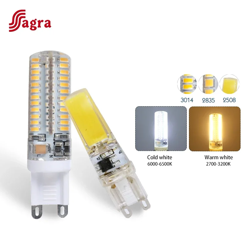 G9 LED Light Bulb 6W 7W 9W 10W 12W 220V 230V 240V Silica Gel Lamp Constant Power Light Led Lighting G9 SMD2835 3014 2508 Bulbs