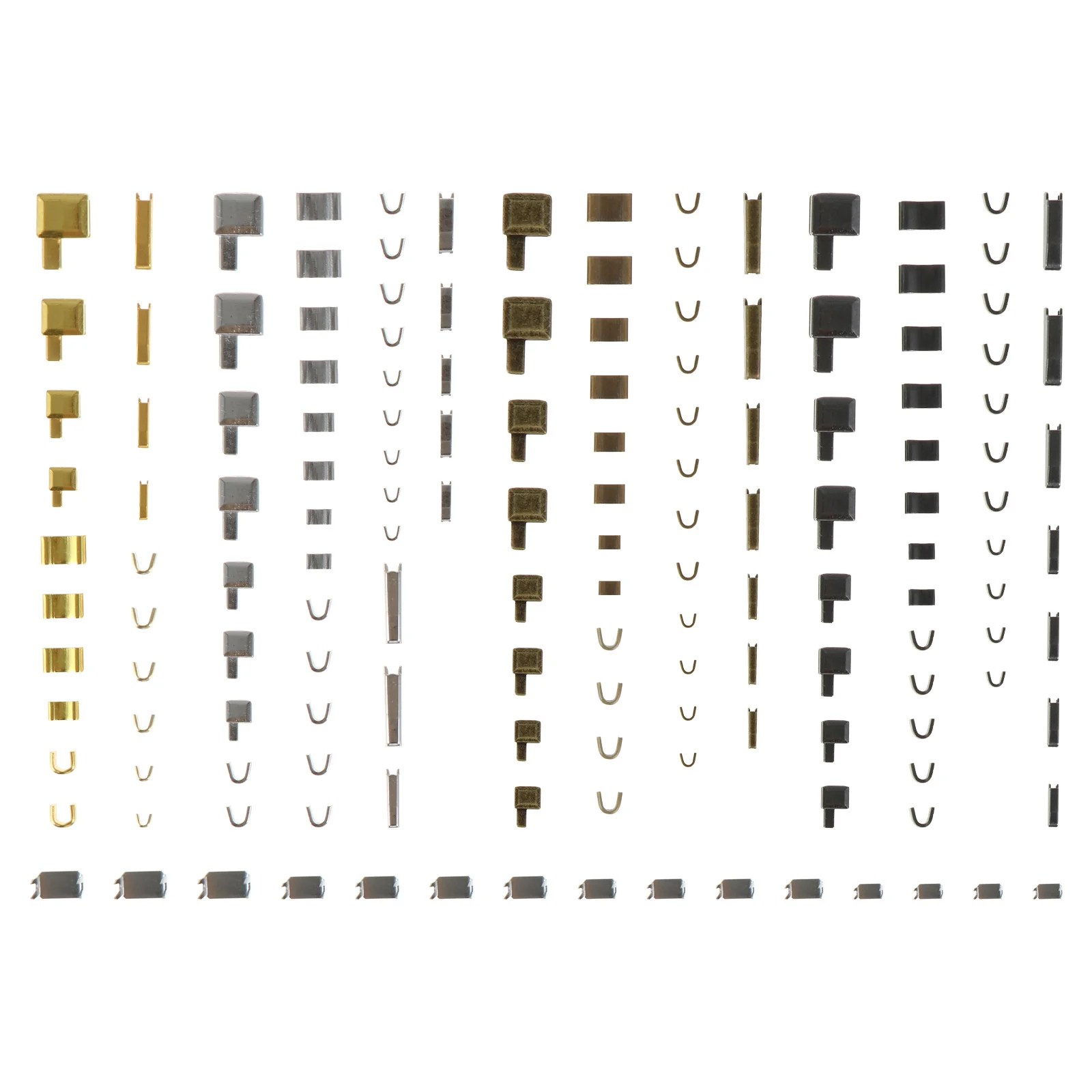 48 مجموعة سستة رئيس الملحقات استبدال قوي لإصلاح الملابس سستة المتزلجون التجنيب الإدراج دبوس وقف القمم