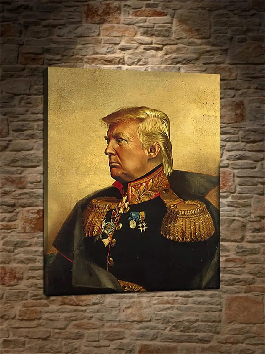 Donald Trump HD Portrait Canvas Art  Modern US President Wall Decor for Living Room Family Room  HighQuality Print Poster for Ho