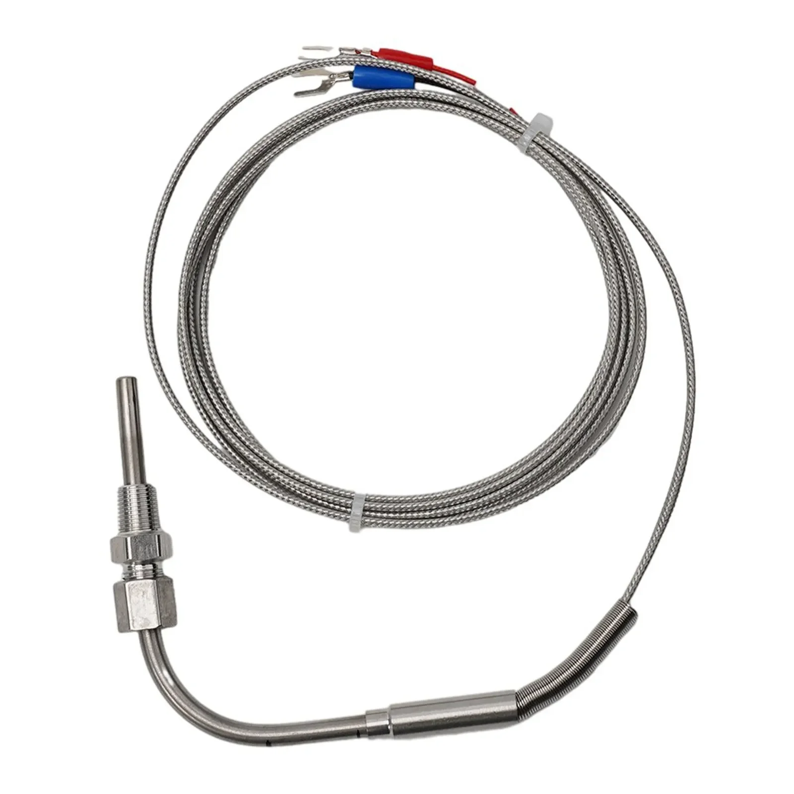 Egt k tipo Sonda de Exaustão Termopar 01200 °c Sensores de Alta Temperatura Rosca Npt Bloqueio de Compressão Ajustável Cabo 2m