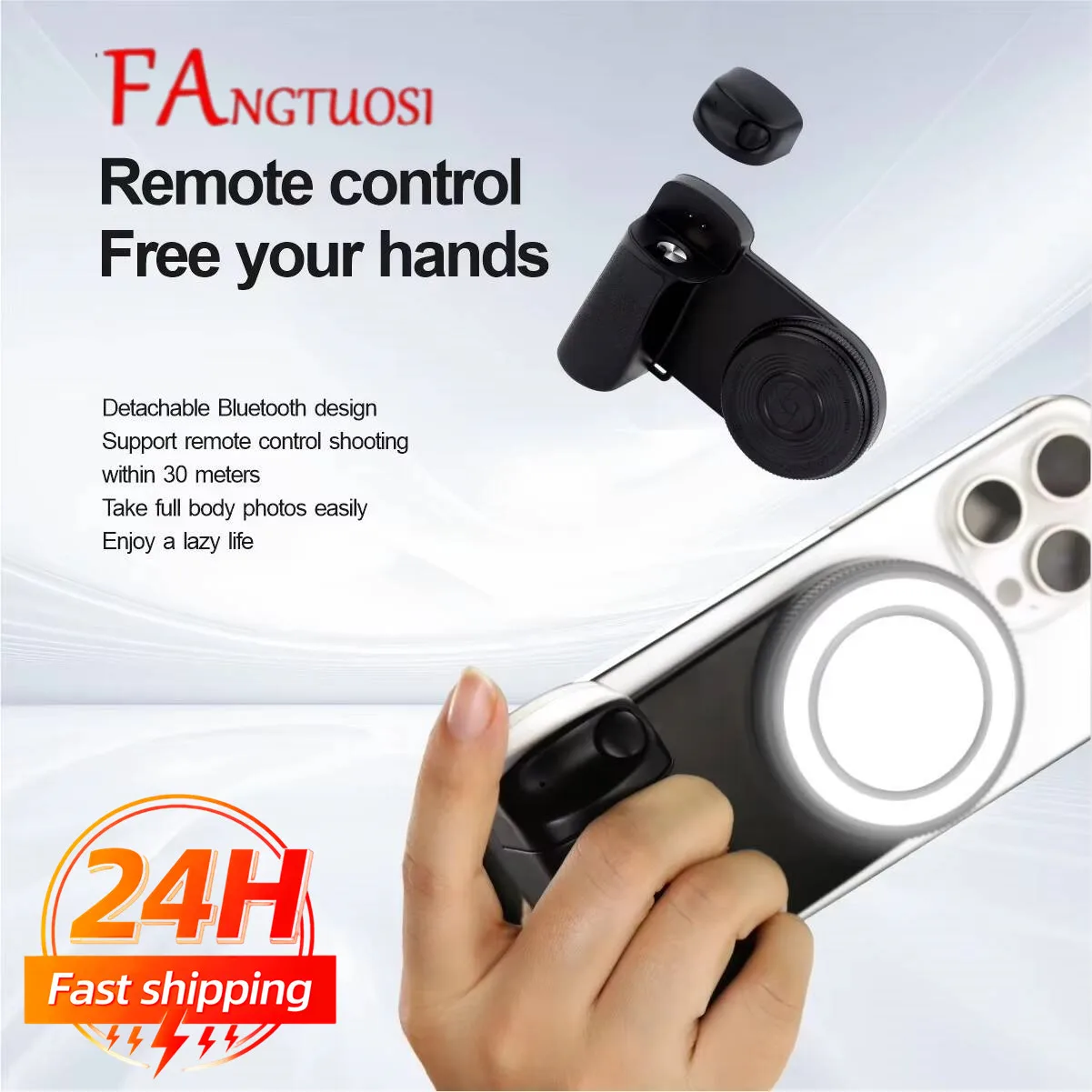 2026 MagSafe Smartphone Camera Shutter Grip Bluetooth Selfie Handle Camera Photo Stabilizer with Fill Light for Iphone Android