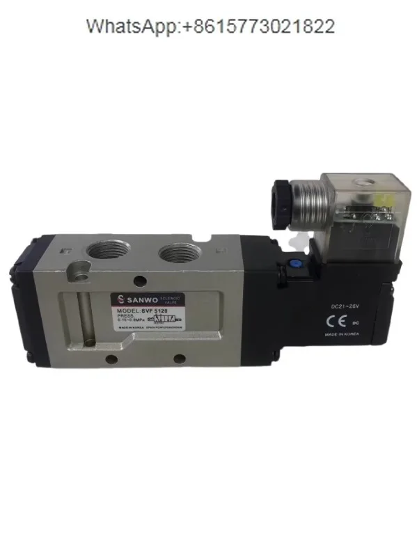 Korean solenoid valve SANWO pneumatic directional valve SVF5120 DC24V junction box with light air valve 3 points