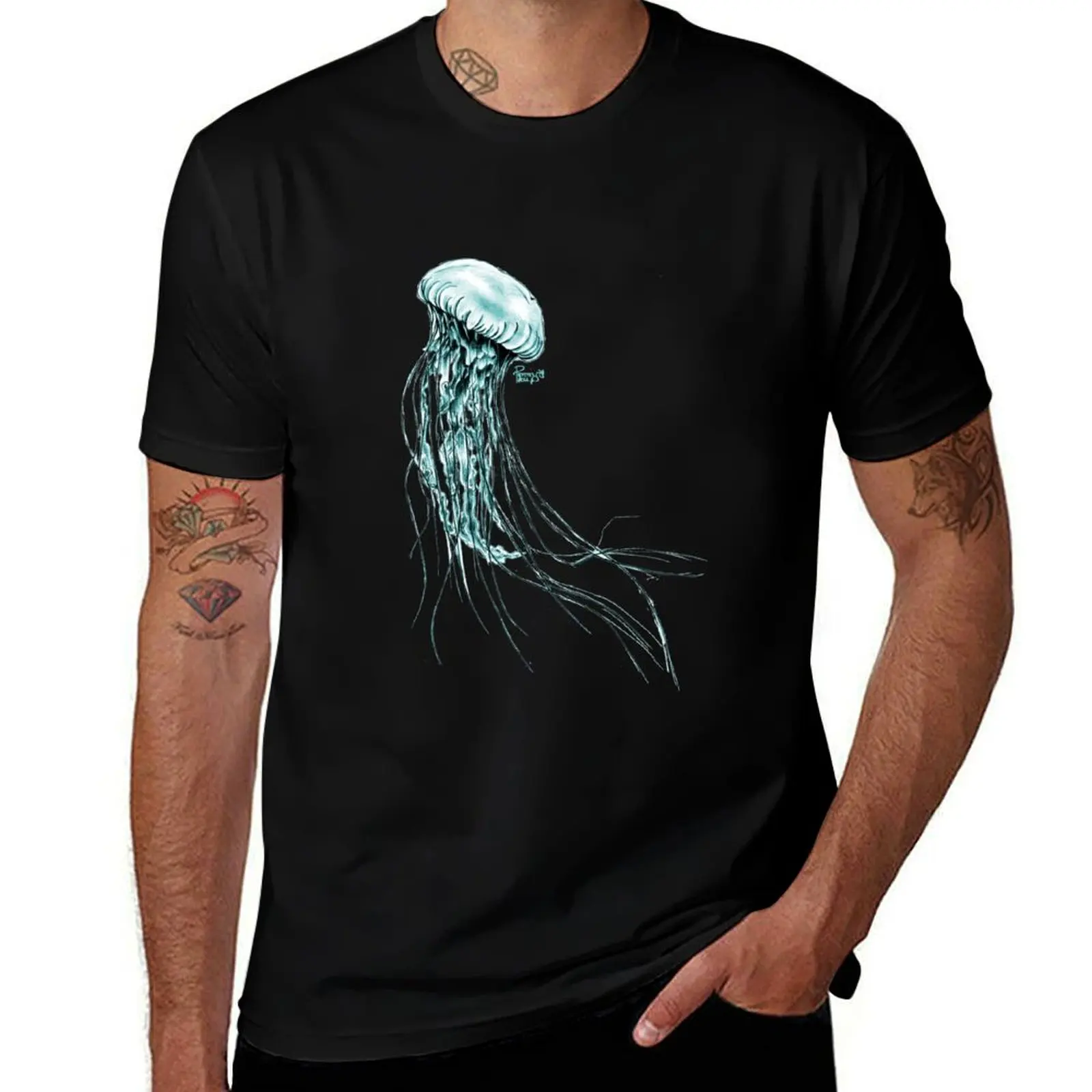 

Blue Jellyfish T-Shirt man graphic t shirt man tshirt graphic t shirts for man T-shirt