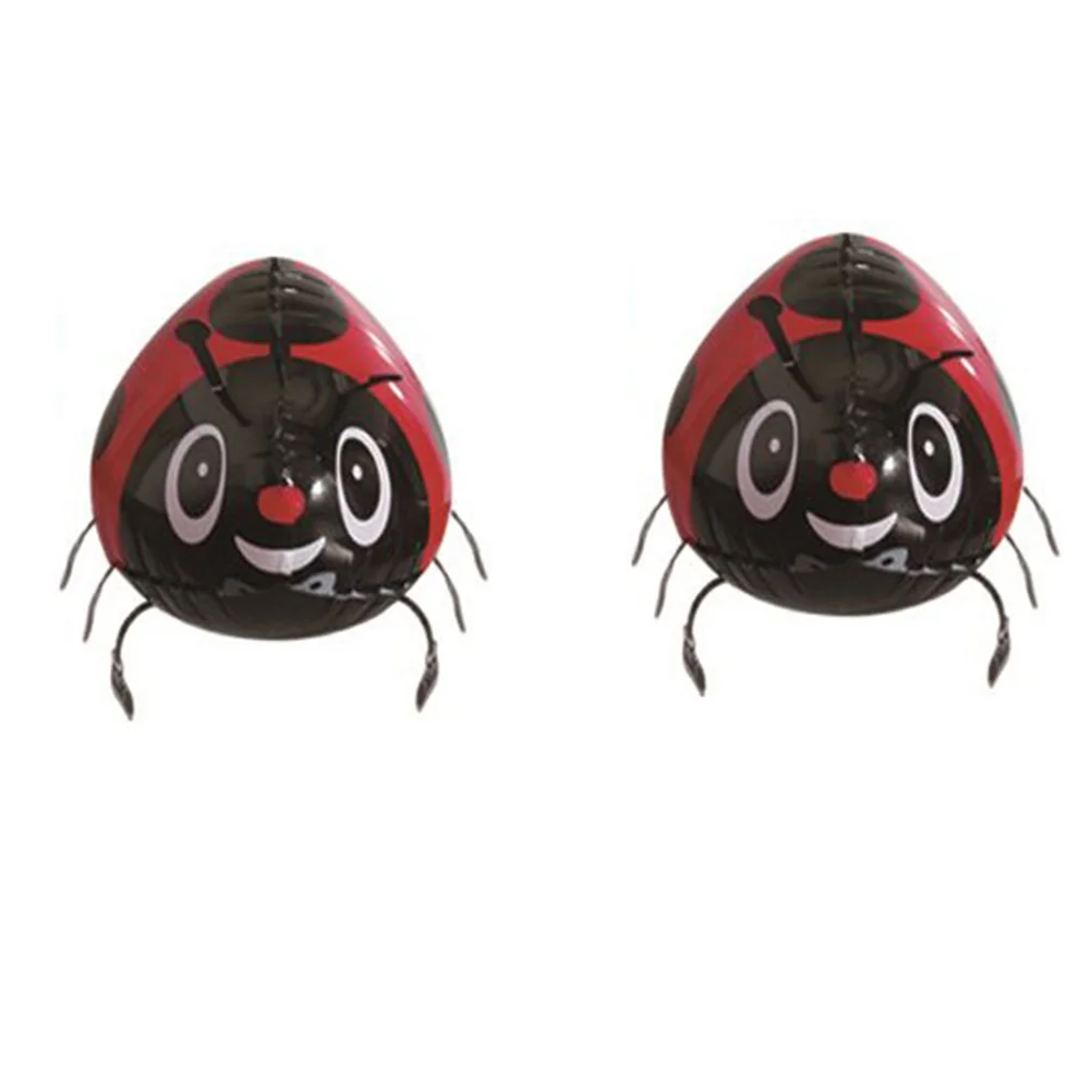 2 Stuks Loopballon Cartoon Kever Lieveheersbeestje Folie Rollator Decoratieve Insect Aluminium Ballon Foto Prop Voor Verjaardag Douche