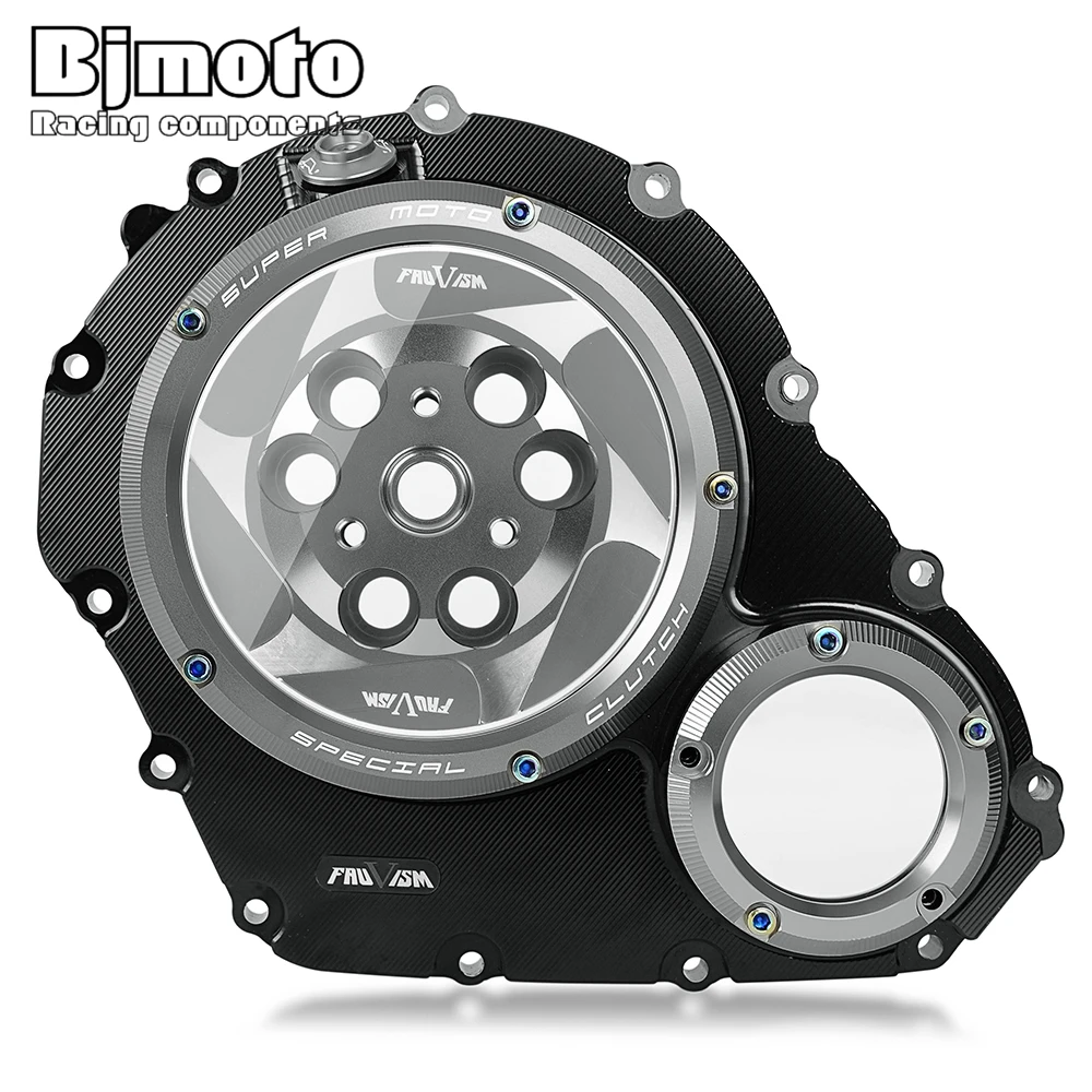 For SUZUKI GSXR600 GSXR750 2006-2022 CNC Engine Racing Clear Clutch Cover & Spring Retainer GSXR GSX-R 600 750 GSX-R600/750